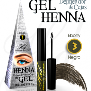 Gel Delineador de Cejas HENNA 03 Negro
