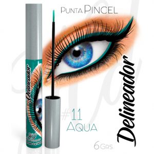 Delineador PUNTA PINCEL 11 Aqua