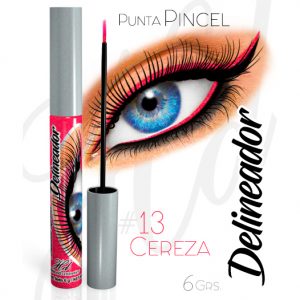 Delineador PUNTA PINCEL 13 Cereza