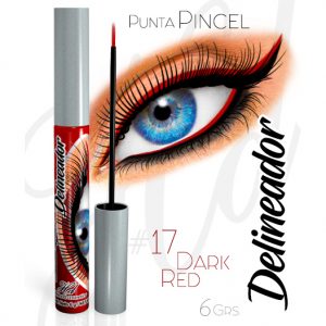 Delineador PUNTA PINCEL 17 Dark Red