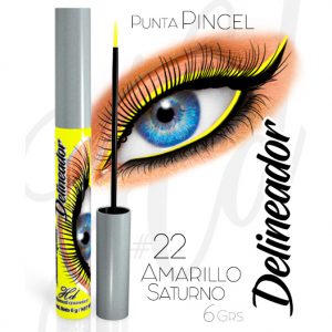 Delineador PUNTA PINCEL 22 Amarillo Saturno